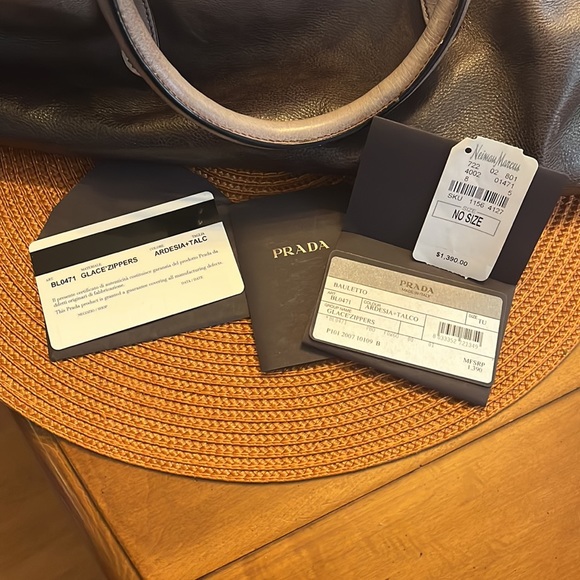 Prada Glacé Zippers Satchel - Picture 3 of 11